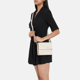 Adisee Diana Ivory Sling And Cross Bags
