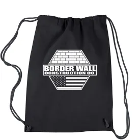 Border Wall Construction Company Trump Drawstring Backpack