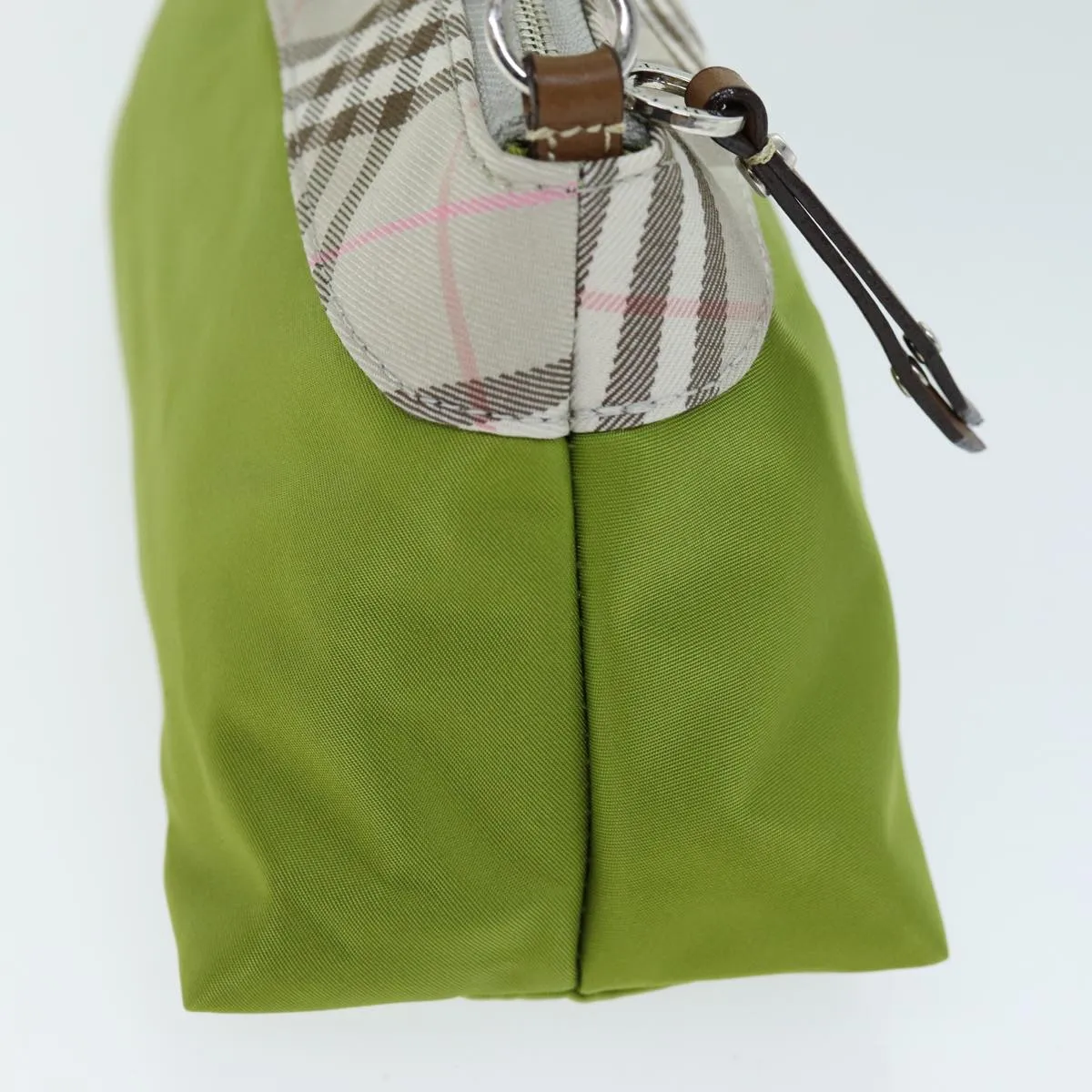BURBERRY Nova Check Accessory Pouch Nylon Beige Green  hk1323