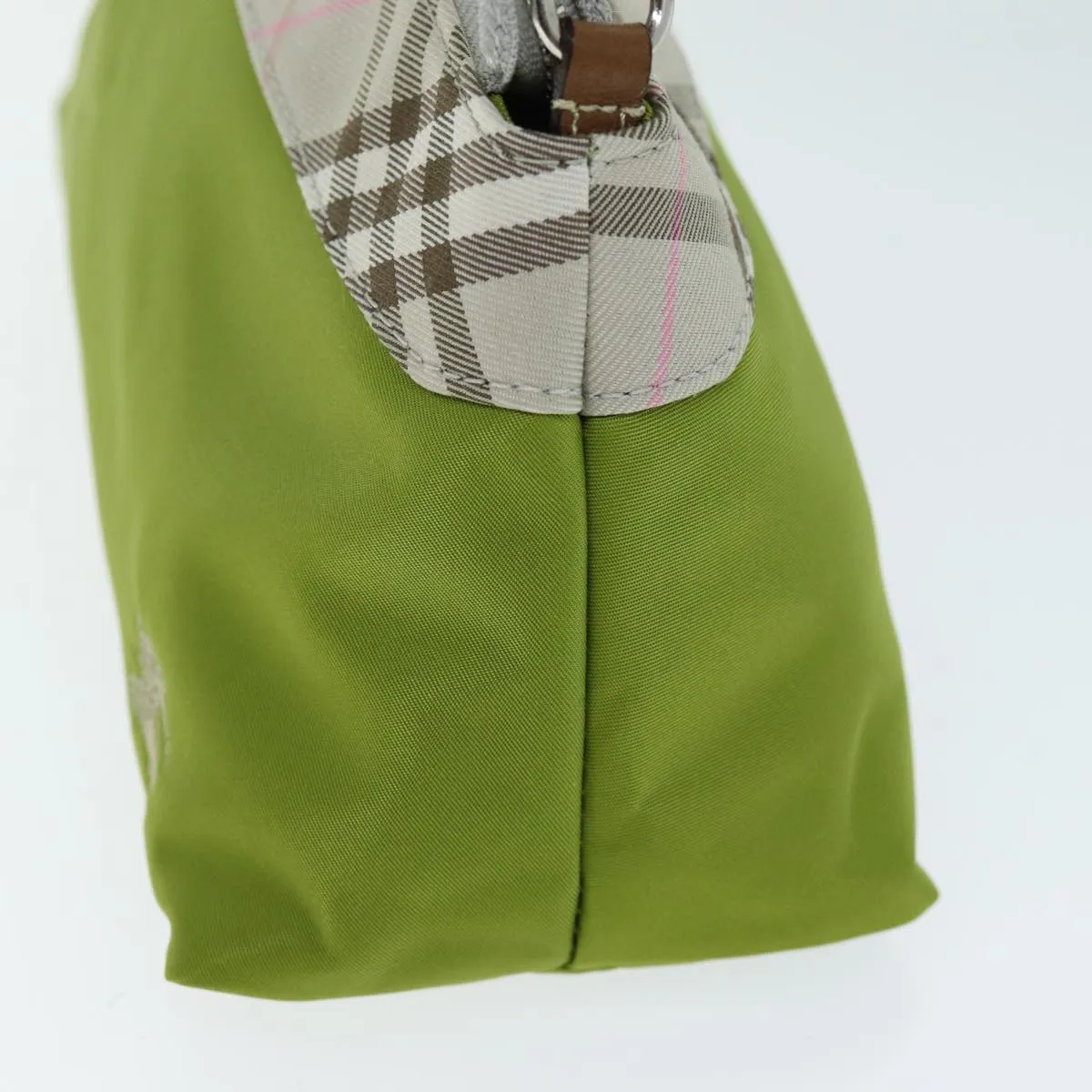 BURBERRY Nova Check Accessory Pouch Nylon Beige Green  hk1323