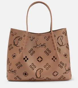 Christian Louboutin perforated cabarock tote bag, black