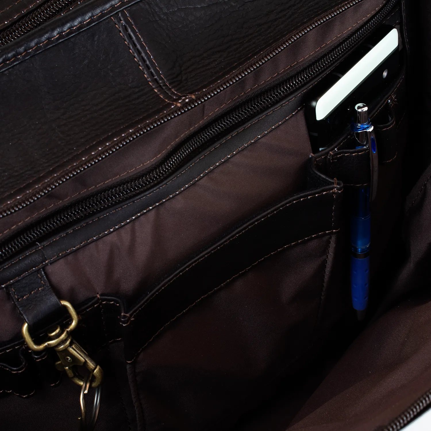 Dorado Leather Expandable Fan-File Brief