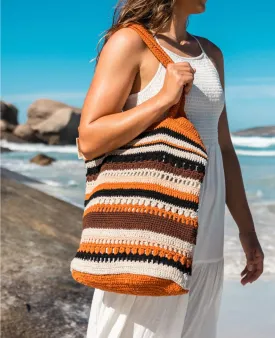 Ellis Crochet 37L Tote Bag (Cinnamon)