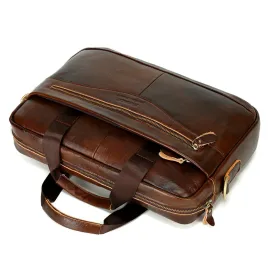 FONMOR New Wild Casual Simple High-Quality Genuine Leather Men Handbag
