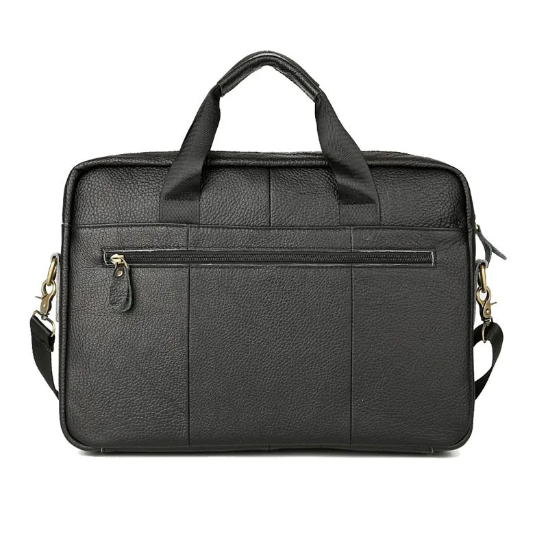 FONMOR New Wild Casual Simple High-Quality Genuine Leather Men Handbag