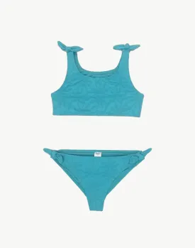 Girls Palm Palm Knot Bikini Set