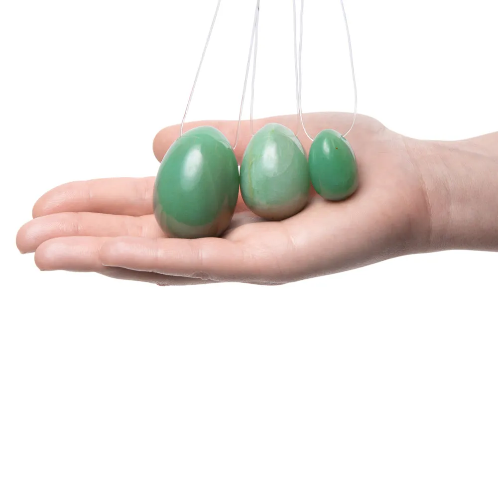 La Gemmes Yoni Egg Set Jade 3 Pieces