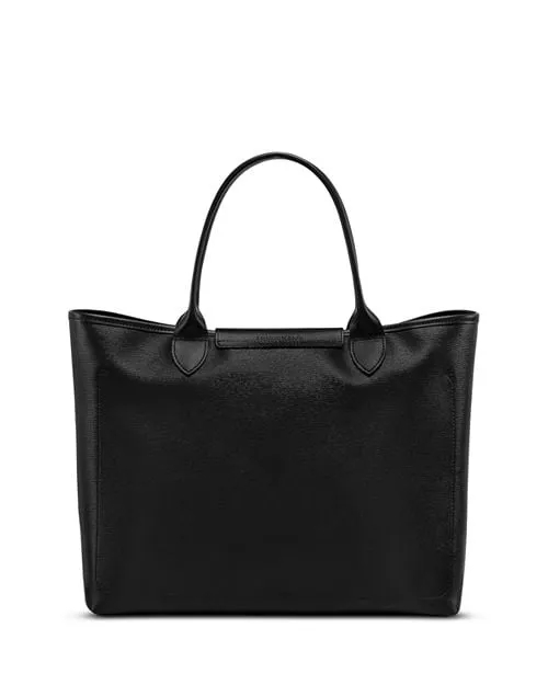 Le Pliage City Longchamp Canvas Tote Bag, Black
