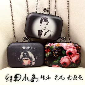 New 2015 Mini Evening Bag Fashion Candy Color Women Messenger Bags Day Clutch Long Chain Shoulder Bag Vintage Women Day Clutch
