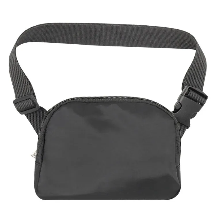 Nylon Waterproof Chest Bag Outdoor Sports Pocket Running Mobile Phone Bag(Black)