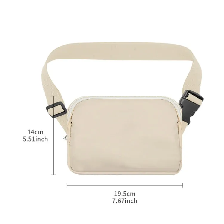 Nylon Waterproof Chest Bag Outdoor Sports Pocket Running Mobile Phone Bag(Black)