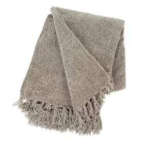 Palisades Chenille Throw, Grey