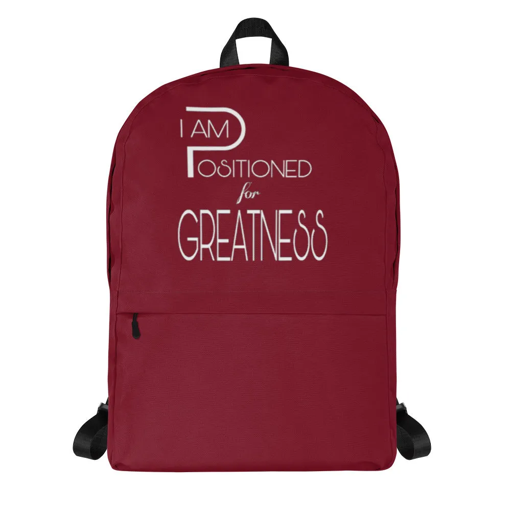Positioned for Greatness Backpacks